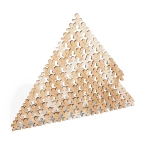 Mega Dominomen 100 pcs - Jeu de construction éducatif captivant en bois naturel